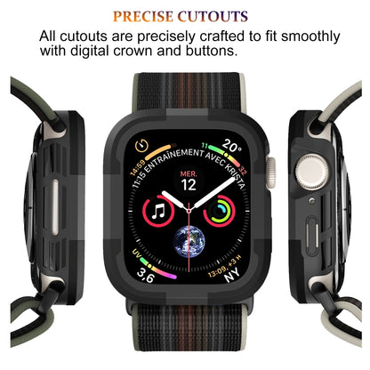 For Apple Watch Series SE 2&6&SE&5&4 40mm Armor Frame Watch Case(Black) - Smart Wear by PMC Jewellery | Online Shopping South Africa | PMC Jewellery