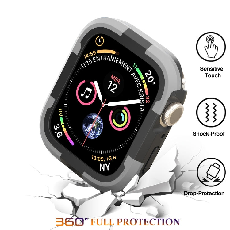 For Apple Watch Series SE 2&6&SE&5&4 40mm Armor Frame Watch Case(Grey) - Smart Wear by PMC TechLife | Online Shopping South Africa | PMC TechLife