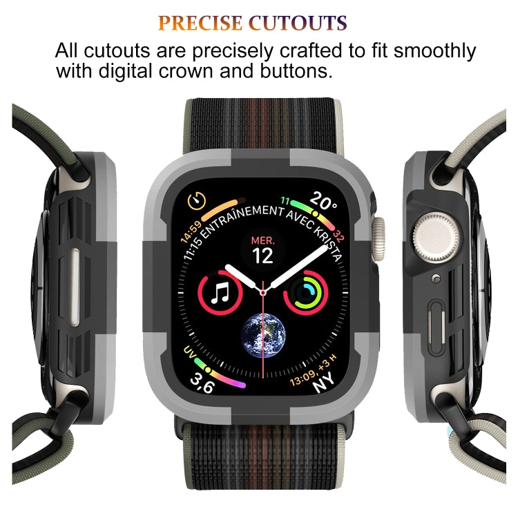 For Apple Watch Series SE 2&6&SE&5&4 40mm Armor Frame Watch Case(Grey) - Smart Wear by PMC TechLife | Online Shopping South Africa | PMC TechLife