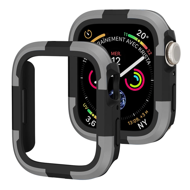 For Apple Watch Series 8 & 7 41mm Armor Frame Watch Case(Grey) - Smart Wear by PMC TechLife | Online Shopping South Africa | PMC TechLife