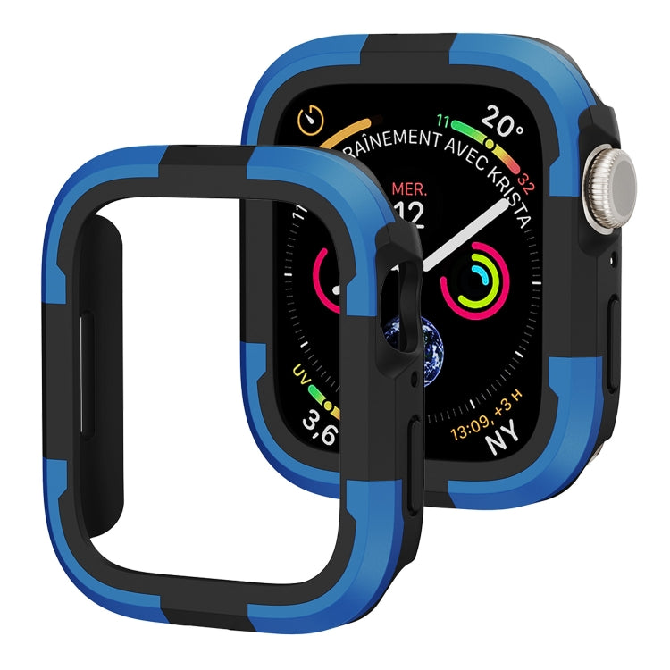 For Apple Watch Series 8 & 7 41mm Armor Frame Watch Case(Blue) - Smart Wear by PMC Jewellery | Online Shopping South Africa | PMC Jewellery