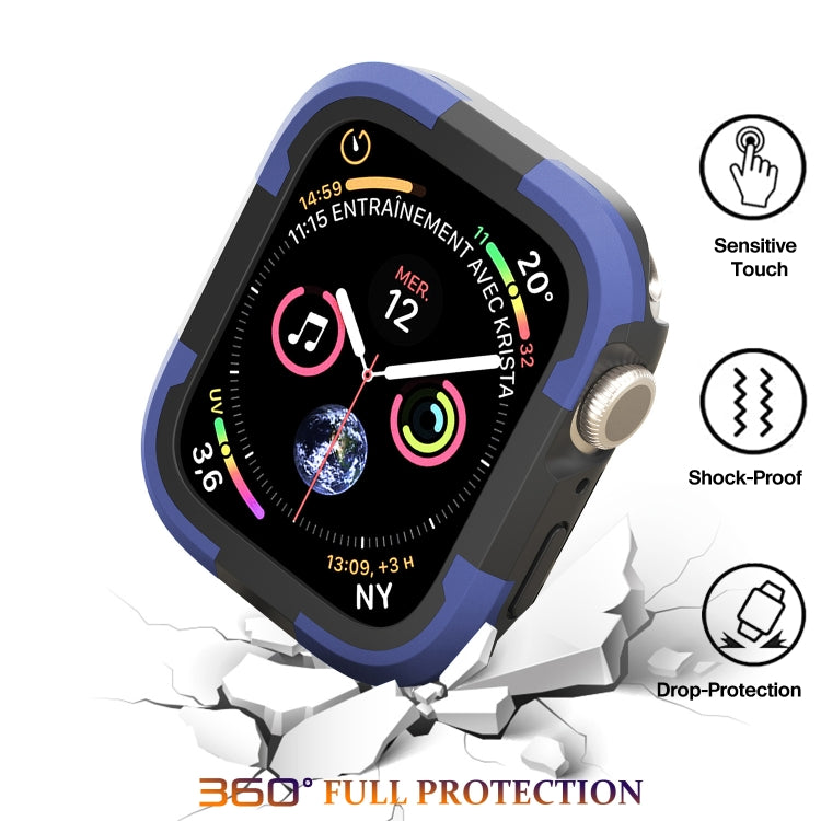 For Apple Watch Series 8 & 7 41mm Armor Frame Watch Case(Purple) - Smart Wear by PMC TechLife | Online Shopping South Africa | PMC TechLife