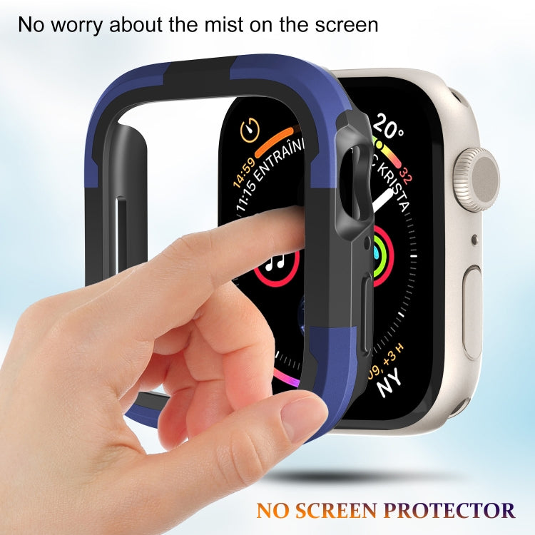 For Apple Watch Series 8 & 7 41mm Armor Frame Watch Case(Purple) - Smart Wear by PMC TechLife | Online Shopping South Africa | PMC TechLife