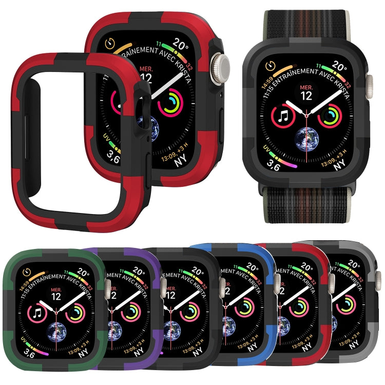 For Apple Watch Series 8 & 7 41mm Armor Frame Watch Case(Black) - Smart Wear by PMC TechLife | Online Shopping South Africa | PMC TechLife