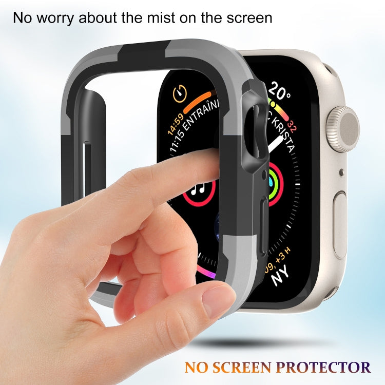 For Apple Watch Series SE 2&6&SE&5&4 44mm Armor Frame Watch Case(Grey) - Smart Wear by PMC TechLife | Online Shopping South Africa | PMC TechLife