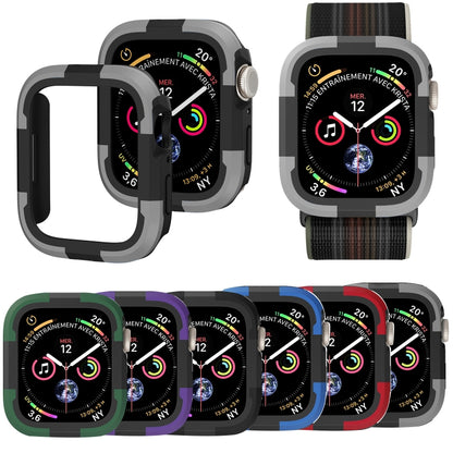 For Apple Watch Series SE 2&6&SE&5&4 44mm Armor Frame Watch Case(Grey) - Smart Wear by PMC Jewellery | Online Shopping South Africa | PMC Jewellery