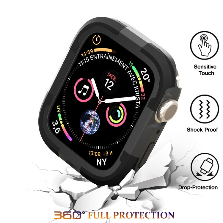 For Apple Watch Series 8 & 7 45mm Armor Frame Watch Case(Black) - Smart Wear by PMC TechLife | Online Shopping South Africa | PMC TechLife