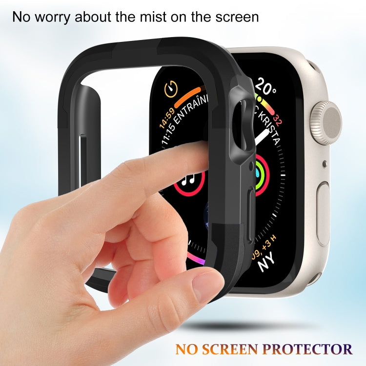 For Apple Watch Series 8 & 7 45mm Armor Frame Watch Case(Black) - Smart Wear by PMC Jewellery | Online Shopping South Africa | PMC Jewellery