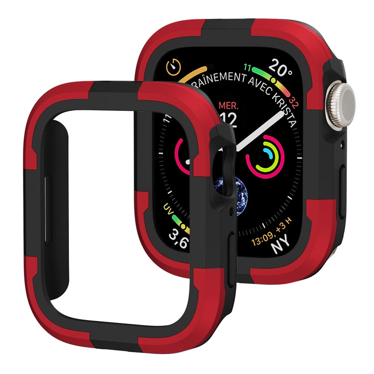 For Apple Watch Series 8 & 7 45mm Armor Frame Watch Case(Red) - Smart Wear by PMC Jewellery | Online Shopping South Africa | PMC Jewellery