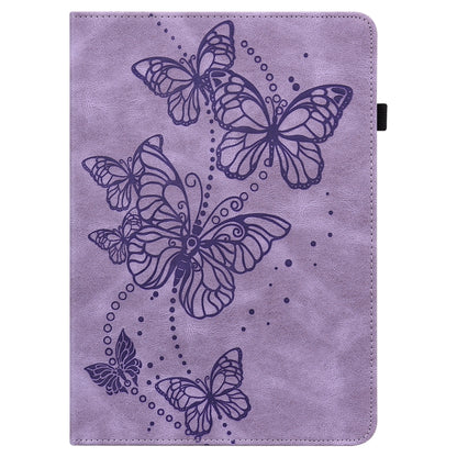 For Xiaomi Pad 6 Embossed Butterfly Pattern Leather Tablet Case(Purple) -  by PMC Jewellery | Online Shopping South Africa | PMC Jewellery