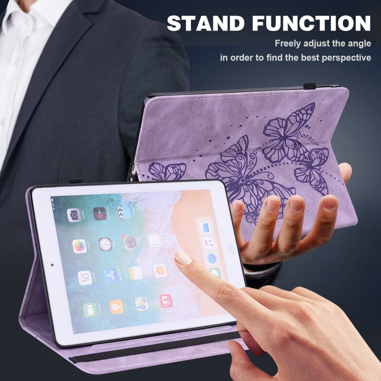 For Xiaomi Pad 6 Embossed Butterfly Pattern Leather Tablet Case(Purple) - free shipping - PMC TechLife - Order now!