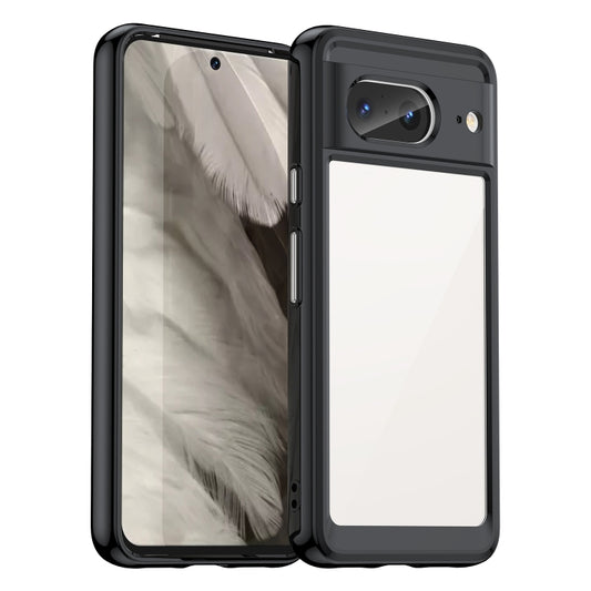 For Google Pixel 8 Pro Colorful Series Acrylic + TPU Phone Case(Black) - Google Cases by PMC Jewellery | Online Shopping South Africa | PMC Jewellery