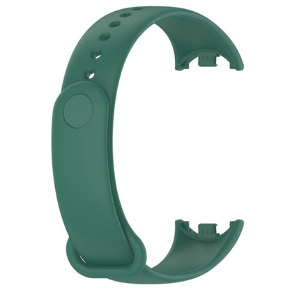 For Xiaomi Mi Band 8 Solid Color Silicone Plug Replacement Watch Band(Green) - Smart Wear by PMC Jewellery | Online Shopping South Africa | PMC Jewellery