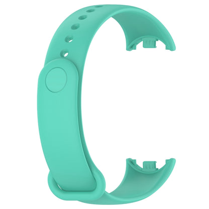 For Xiaomi Mi Band 8 Solid Color Silicone Plug Replacement Watch Band(Teal) - Smart Wear by PMC Jewellery | Online Shopping South Africa | PMC Jewellery