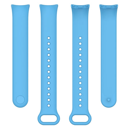 For Xiaomi Mi Band 8 Solid Color Silicone Plug Replacement Watch Band(Sky Blue) - Smart Wear by PMC Jewellery | Online Shopping South Africa | PMC Jewellery