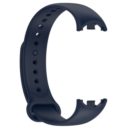 For Xiaomi Mi Band 8 Solid Color Silicone Plug Replacement Watch Band(Midnight Blue) - Smart Wear by PMC Jewellery | Online Shopping South Africa | PMC Jewellery