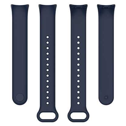 For Xiaomi Mi Band 8 Solid Color Silicone Plug Replacement Watch Band(Midnight Blue) - Smart Wear by PMC Jewellery | Online Shopping South Africa | PMC Jewellery