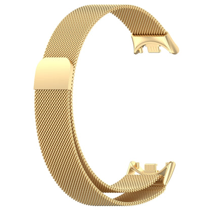 For Xiaomi Mi Band 8 Milanese Metal Watch Band(Gold) - Smart Wear by PMC Jewellery | Online Shopping South Africa | PMC Jewellery