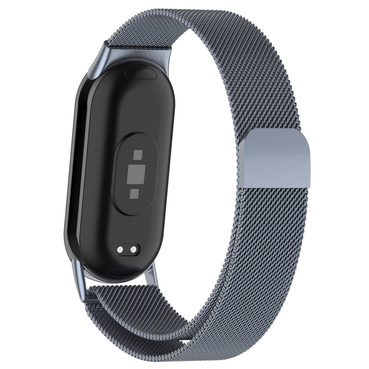 For Xiaomi Mi Band 8 Milanese Metal Watch Band(Space Grey) - Smart Wear by PMC Jewellery | Online Shopping South Africa | PMC Jewellery