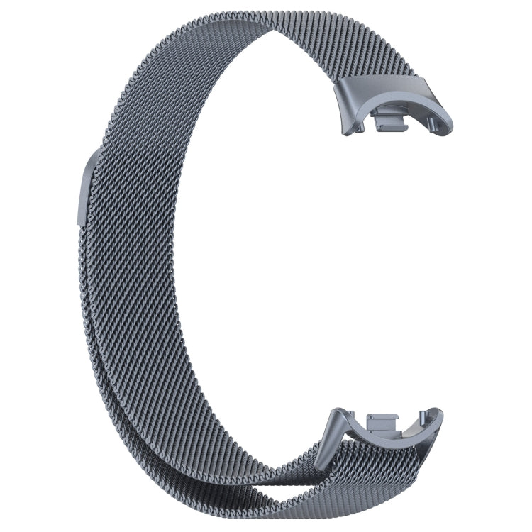 For Xiaomi Mi Band 8 Milanese Metal Watch Band(Space Grey) - Smart Wear by PMC Jewellery | Online Shopping South Africa | PMC Jewellery