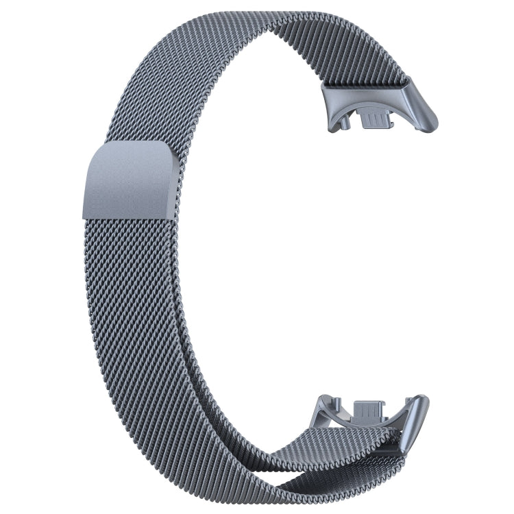 For Xiaomi Mi Band 8 Milanese Metal Watch Band(Space Grey) - Smart Wear by PMC Jewellery | Online Shopping South Africa | PMC Jewellery