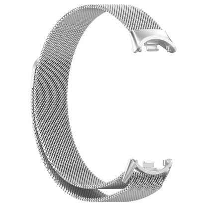 For Xiaomi Mi Band 8 Milanese Metal Watch Band(Silver) - Smart Wear by PMC Jewellery | Online Shopping South Africa | PMC Jewellery