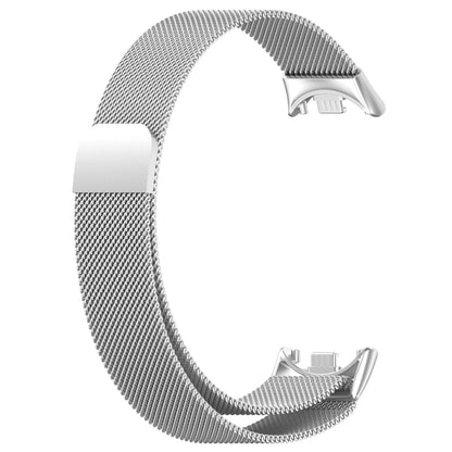 For Xiaomi Mi Band 8 Milanese Metal Watch Band(Silver) - Smart Wear by PMC Jewellery | Online Shopping South Africa | PMC Jewellery