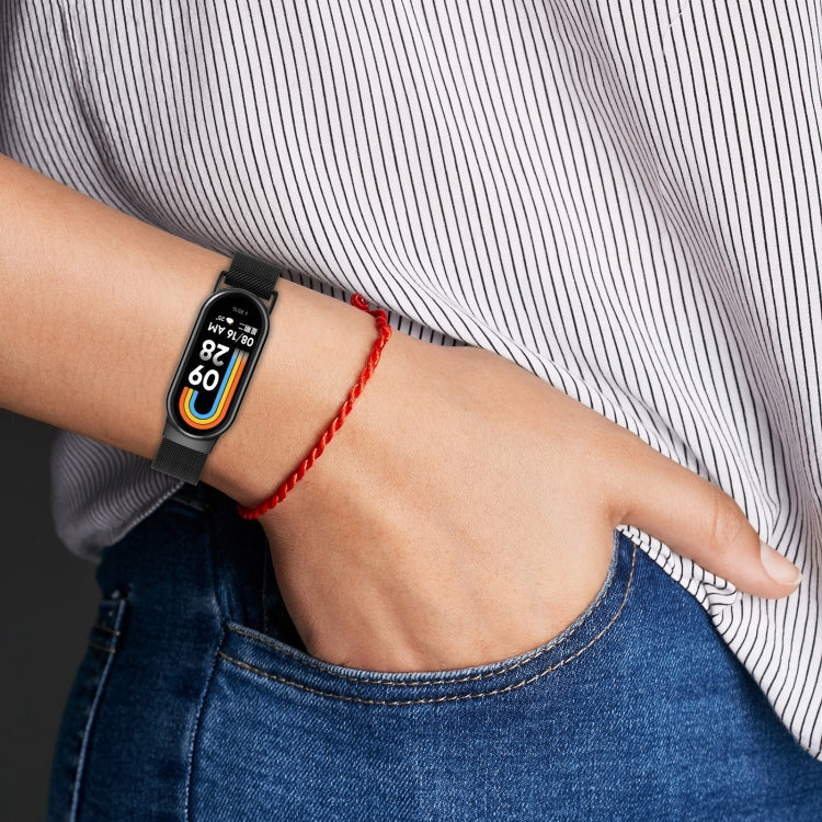 For Xiaomi Mi Band 8 Milanese Metal Watch Band(Colorful) - Smart Wear by PMC Jewellery | Online Shopping South Africa | PMC Jewellery