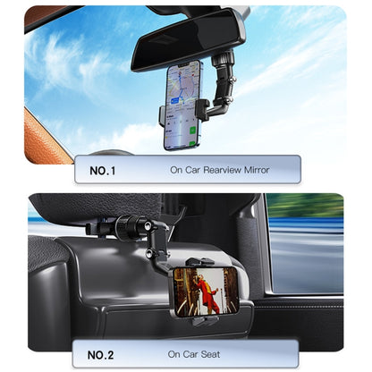 Yesido C192 Car Rearview Mirror Using Phone Holder(Black) - Car Holders by Yesido | Online Shopping South Africa | PMC Jewellery