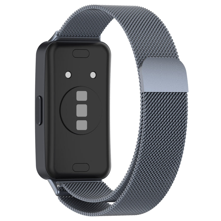 For Huawei Band 8 Milanese Metal Watch Band(Space Grey) - Smart Wear by PMC Jewellery | Online Shopping South Africa | PMC Jewellery