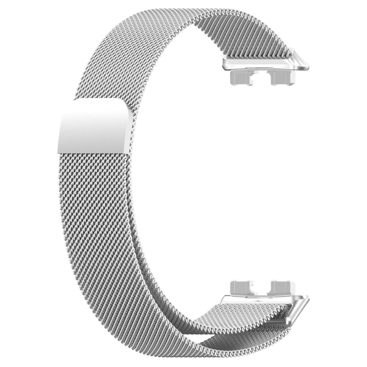 For Huawei Band 8 Milanese Metal Watch Band(Silver) - Smart Wear by PMC Jewellery | Online Shopping South Africa | PMC Jewellery