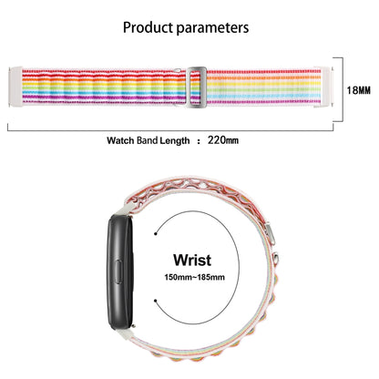 For Huawei Band 7 Loop Nylon Watch Band(Starlight) - Smart Wear by PMC Jewellery | Online Shopping South Africa | PMC Jewellery