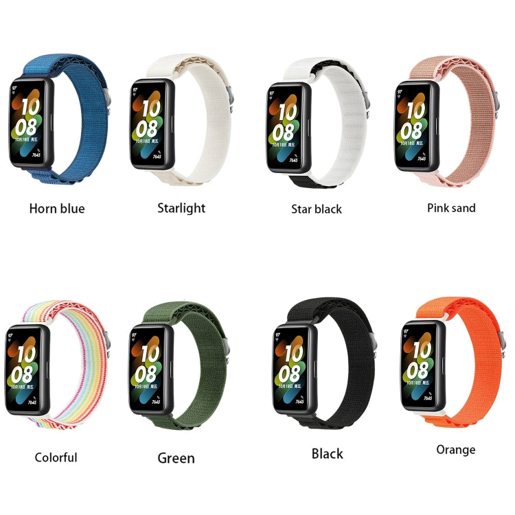 For Huawei Band 7 Loop Nylon Watch Band(Colorful) - Smart Wear by PMC TechLife | Online Shopping South Africa | PMC TechLife
