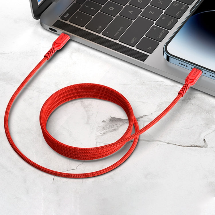 hoco X59 Victory PD 20W USB-C / Type-C to 8 Pin Charging Data Dable, Length:1m(Red) - 2 in 1 Cable by hoco | Online Shopping South Africa | PMC Jewellery | Buy Now Pay Later Mobicred