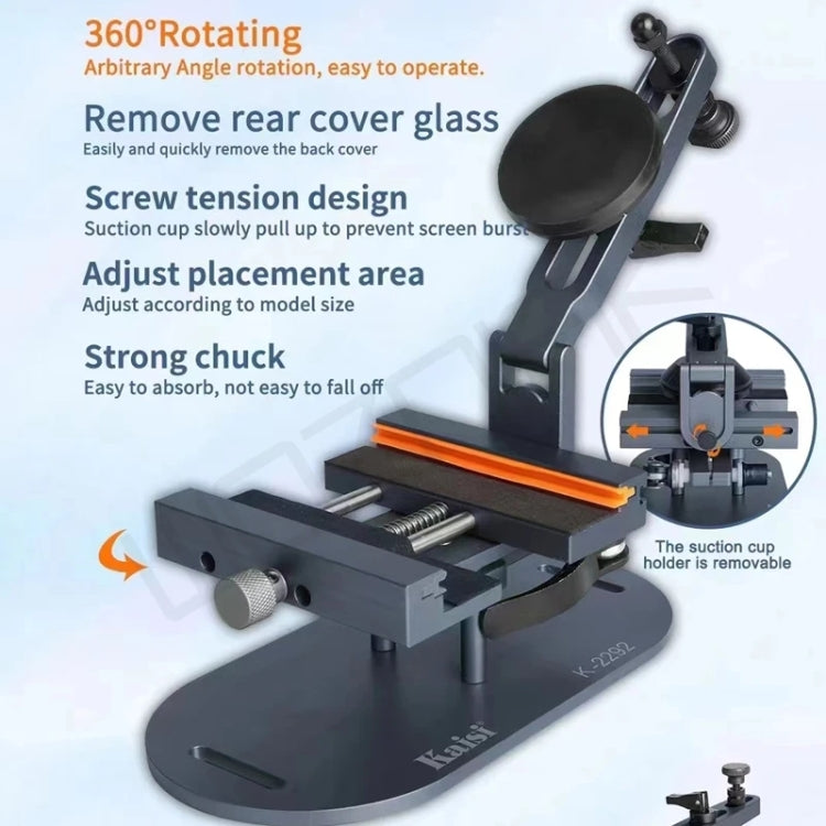 Kaisi K-2292 2 in1 360 Rotation Multifunctional Fixture - free shipping - PMC TechLife - Order now!