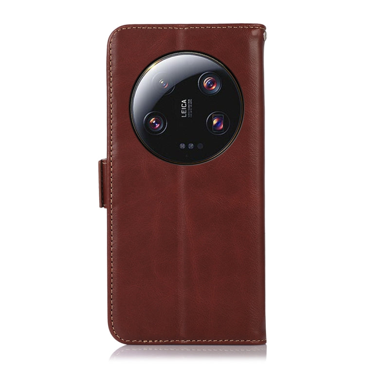 For Xiaomi 13 Ultra Crazy Horse Top Layer Cowhide Leather Phone Case(Brown) - Xiaomi Cases by PMC TechLife | Online Shopping South Africa | PMC TechLife | Buy Now Pay Later Mobicred