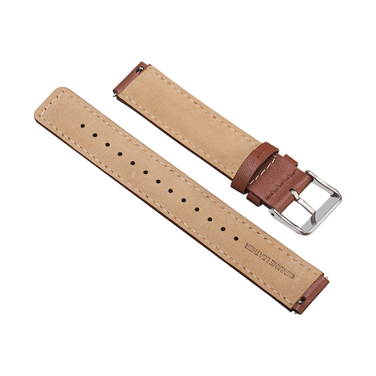 For Huawei Band 7 Glossy Leather Watch Band(Brown) - Smart Wear by PMC Jewellery | Online Shopping South Africa | PMC Jewellery