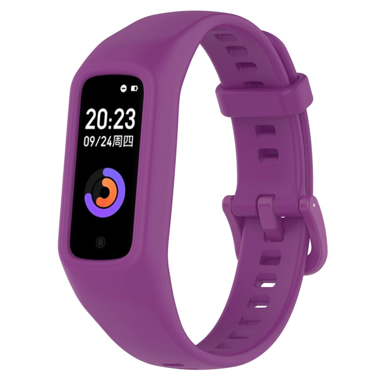 For Keep Band B2 Solid Color Integrated Silicone Watch Band(Purple) - Smart Wear by PMC Jewellery | Online Shopping South Africa | PMC Jewellery