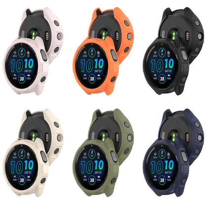 For Garmin Forerunner 965 Armor Hollow Watch Protective Case(Black) - Watch Cases by PMC Jewellery | Online Shopping South Africa | PMC Jewellery