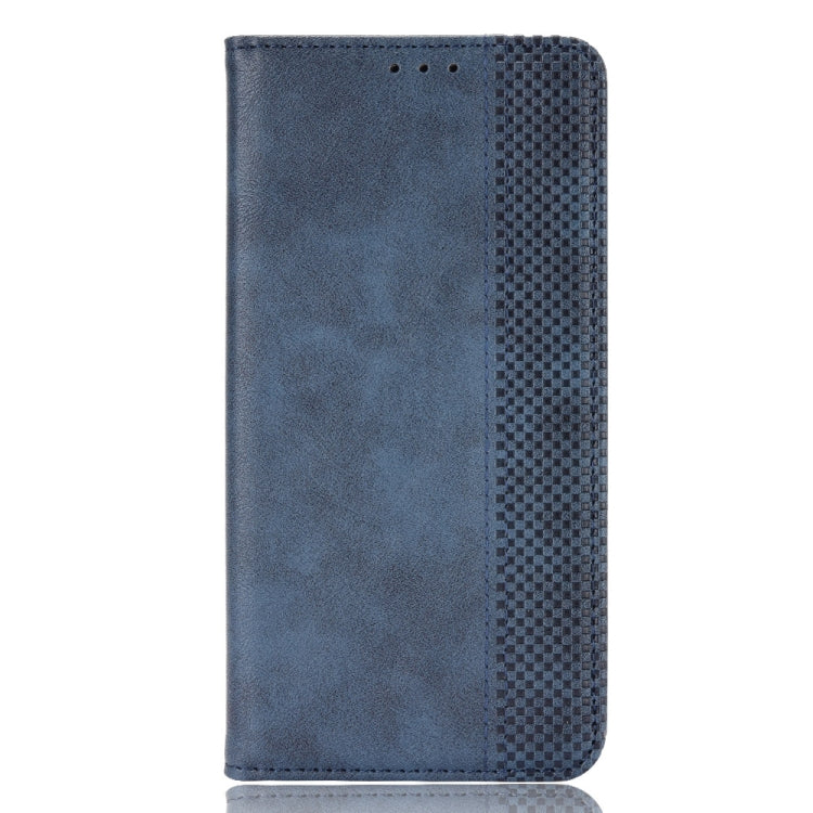 For Tecno Spark 10 Pro / K17 Magnetic Buckle Retro Texture Leather Phone Case(Blue) - free shipping - PMC TechLife - Order now!