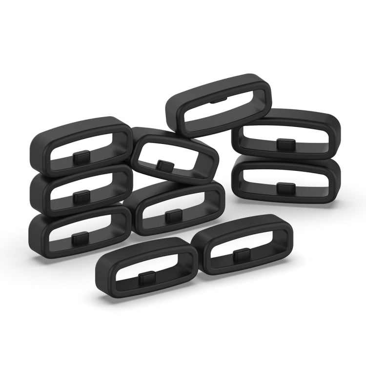 18mm 10pcs Universal Watch Band Fixed Silicone Ring Safety Buckle(Navy Blue) -  by PMC TechLife | Online Shopping South Africa | PMC TechLife