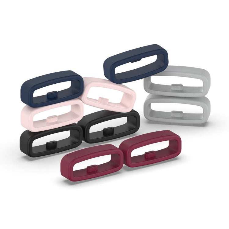 20mm 10pcs Universal Watch Band Fixed Silicone Ring Safety Buckle(Navy Blue) -  by PMC TechLife | Online Shopping South Africa | PMC TechLife