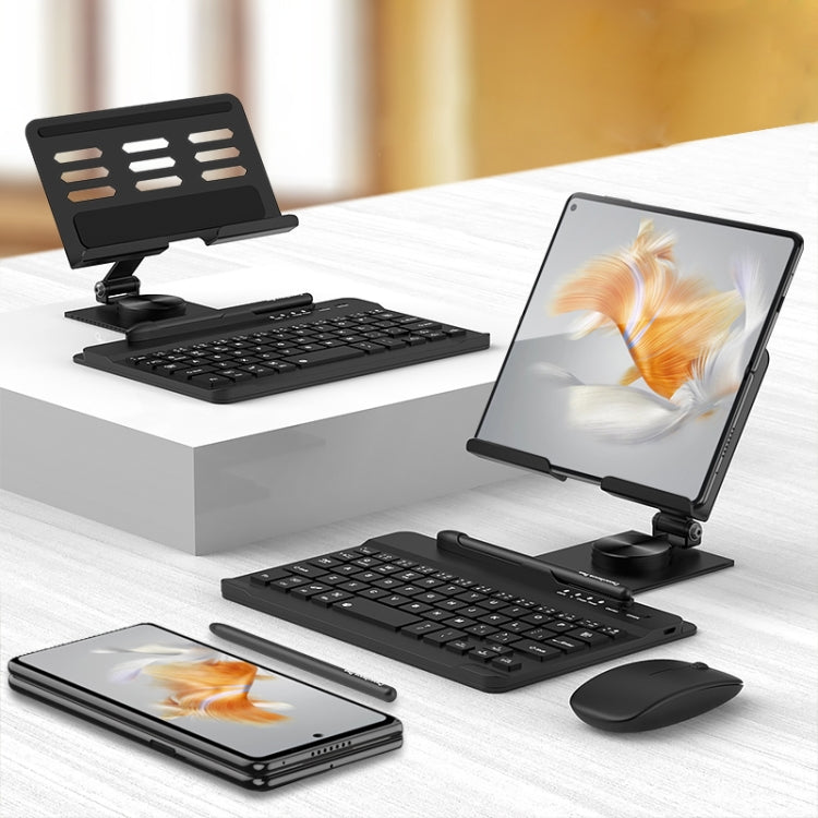 For Huawei Mate X3 GKK Magnetic Folding Keyboard Bracket Set, Keyboard + Holder + Pen + Mouse + Phone Case(Black) - Other Accessories by GKK | Online Shopping South Africa | PMC Jewellery