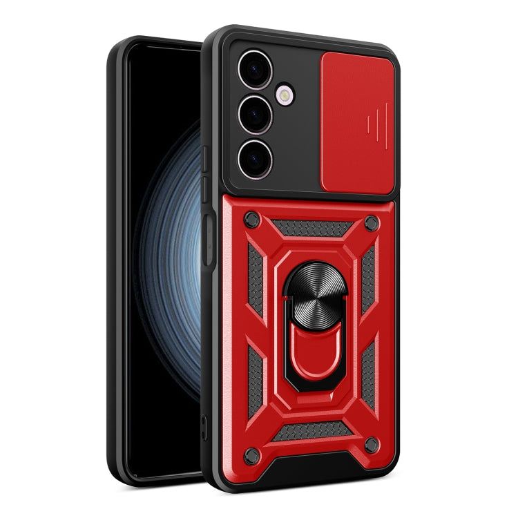 For Samsung Galaxy A24 4G Sliding Camera Cover Design TPU+PC Phone Case(Red) - free shipping - PMC TechLife - Order now!