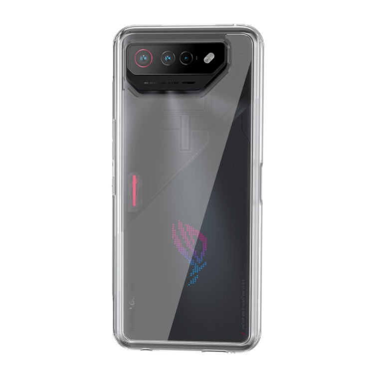 For Asus ROG Phone 7 / 7 Ultimate Clear PC + TPU Shockproof Phone Case(White) - ASUS Cases by PMC Jewellery | Online Shopping South Africa | PMC Jewellery