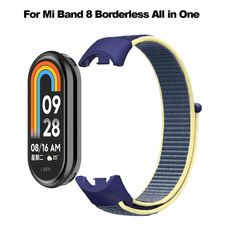 For Xiaomi Mi Band 8 Loop Nylon Replacement Watch Band(Anchor Gray) -  by PMC TechLife | Online Shopping South Africa | PMC TechLife
