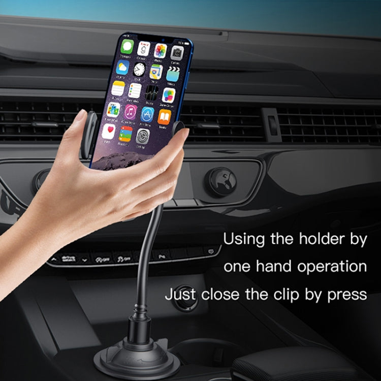 Yesido C112 Universal Car Water Cup Holder Telescopic Hose Phone Holder(Black) - Car Holders by Yesido | Online Shopping South Africa | PMC Jewellery | Buy Now Pay Later Mobicred