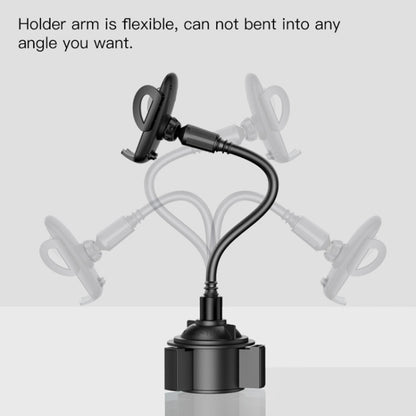 Yesido C112 Universal Car Water Cup Holder Telescopic Hose Phone Holder(Black) - Car Holders by Yesido | Online Shopping South Africa | PMC Jewellery | Buy Now Pay Later Mobicred