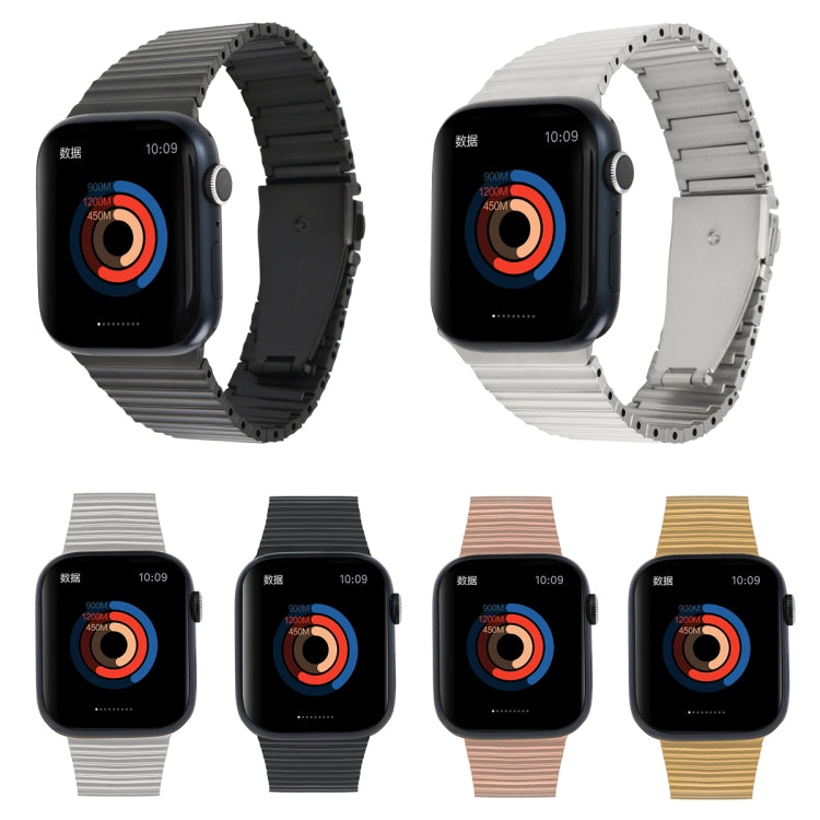 Ocean Metal Replacement Watch Band For  Apple Watch 6 40mm(Gold) - Watch Bands by PMC TechLife | Online Shopping South Africa | PMC TechLife