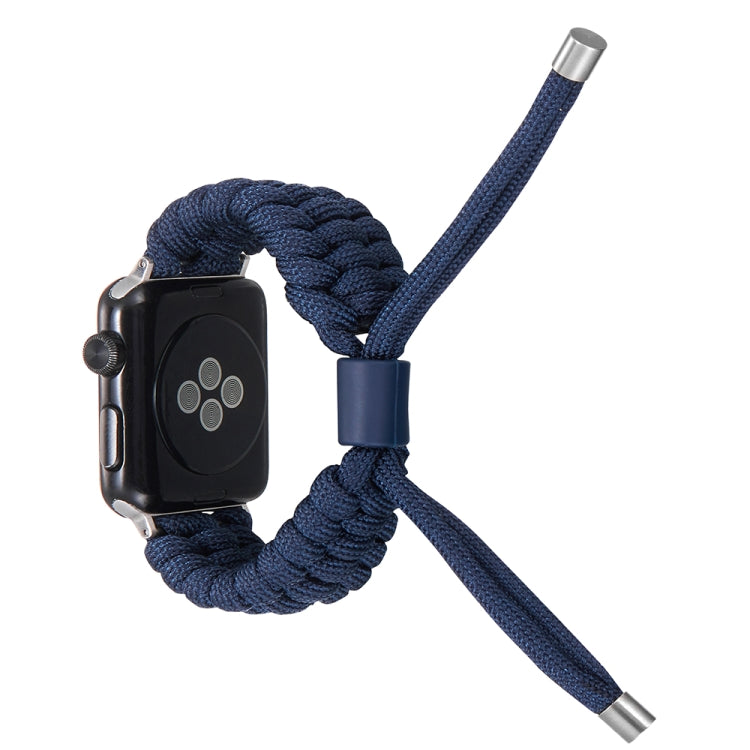 Stretch Plain Silicone Bean Watch Band For Apple Watch 8 45mm(Navy Blue) - Watch Bands by PMC Jewellery | Online Shopping South Africa | PMC Jewellery